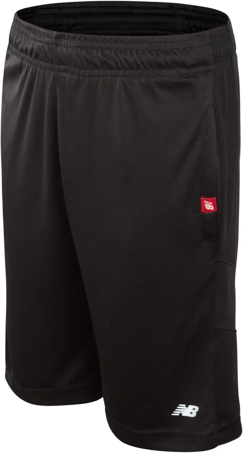 New Balance Boys Athletic Shorts - Lightweight Performance Woven Boys Gym Shorts with Pockets for Basketball Soccer (8-10)