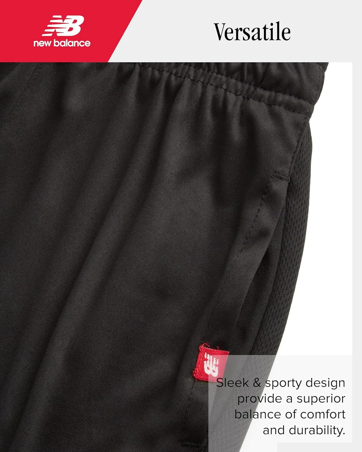 New Balance Boys Athletic Shorts - Lightweight Performance Woven Boys Gym Shorts with Pockets for Basketball Soccer (8-10)