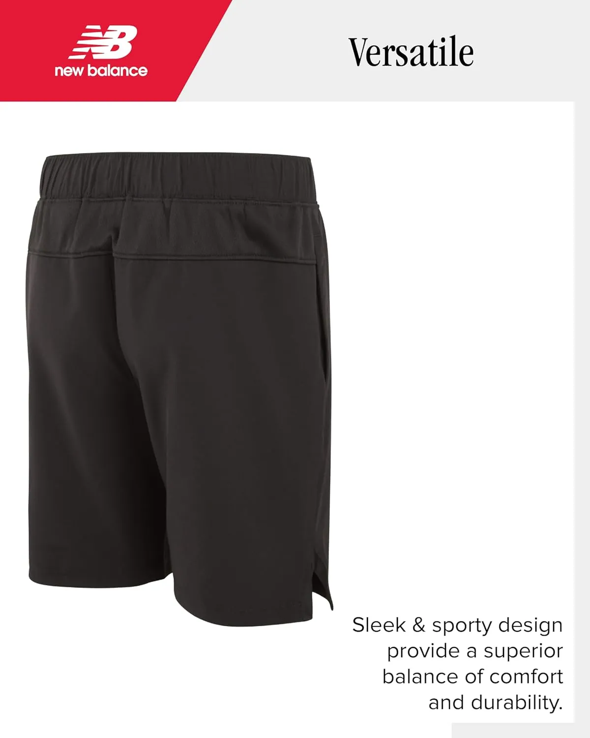 New Balance Boys Athletic Shorts - Lightweight Performance Woven Boys Gym Shorts with Pockets for Basketball Soccer (8-10)