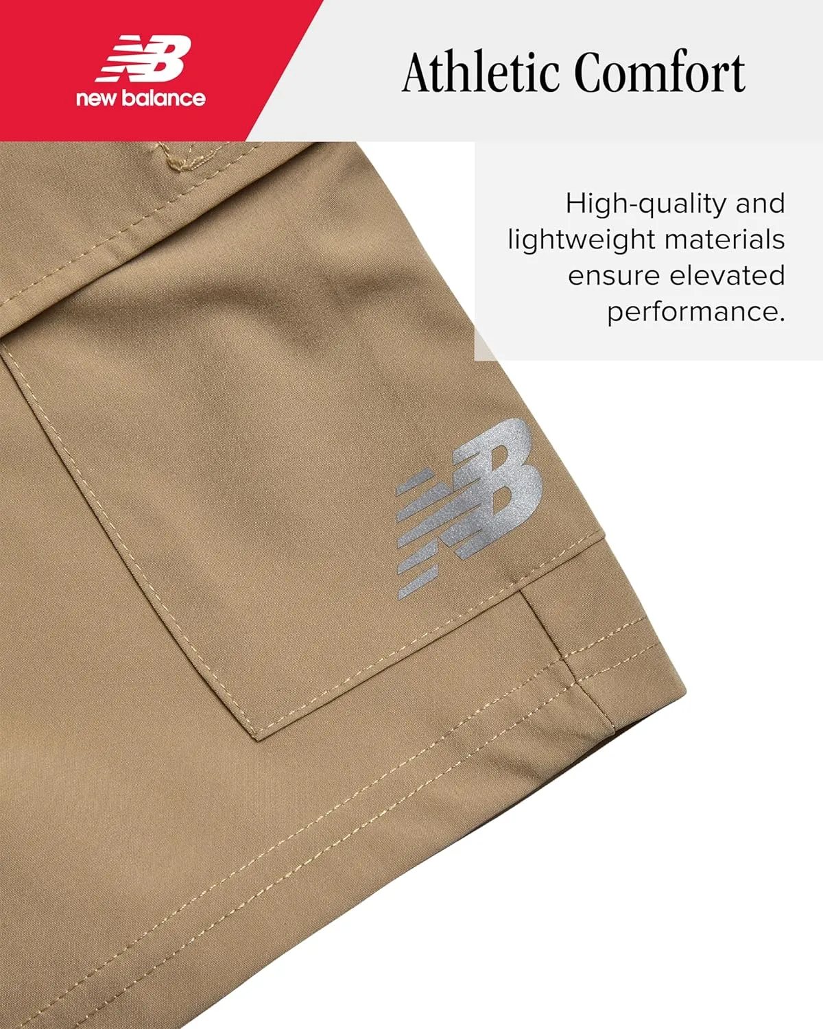 New Balance Boys Athletic Shorts - Lightweight Performance Woven Boys Gym Shorts with Pockets for Basketball Soccer (8-10)