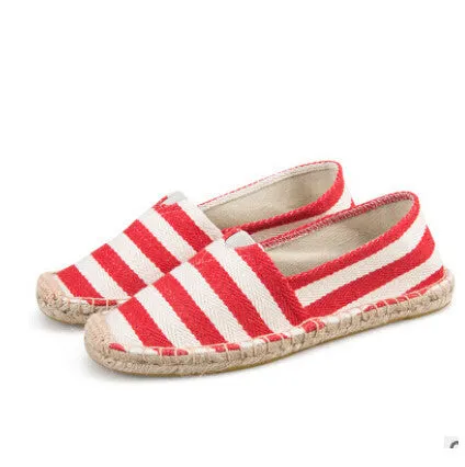 NEW23 colors Fashion Women & Men canvas espadrilles size 35-45 women's Flats casual Unisex lover shoes