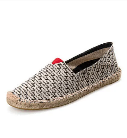NEW23 colors Fashion Women & Men canvas espadrilles size 35-45 women's Flats casual Unisex lover shoes