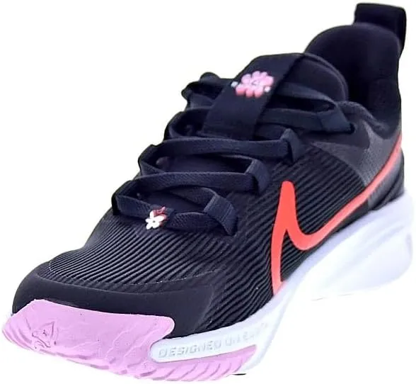 Nike Star Runner 4 NN SE Little Kids' Shoes (FJ8079-001, Black/Pink Rise/Picante Red/White)