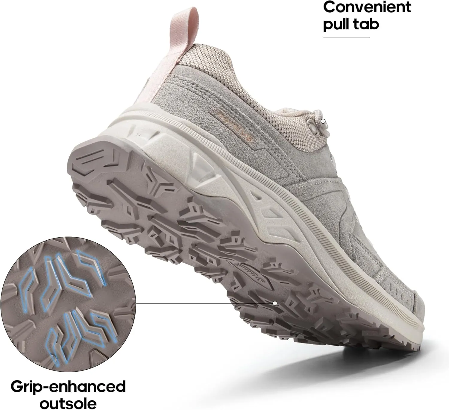 NORTIV 8 Women's Trails Shoes Outdoor Running Walking Hiking Shoes Comfortable Tennis Sneakers