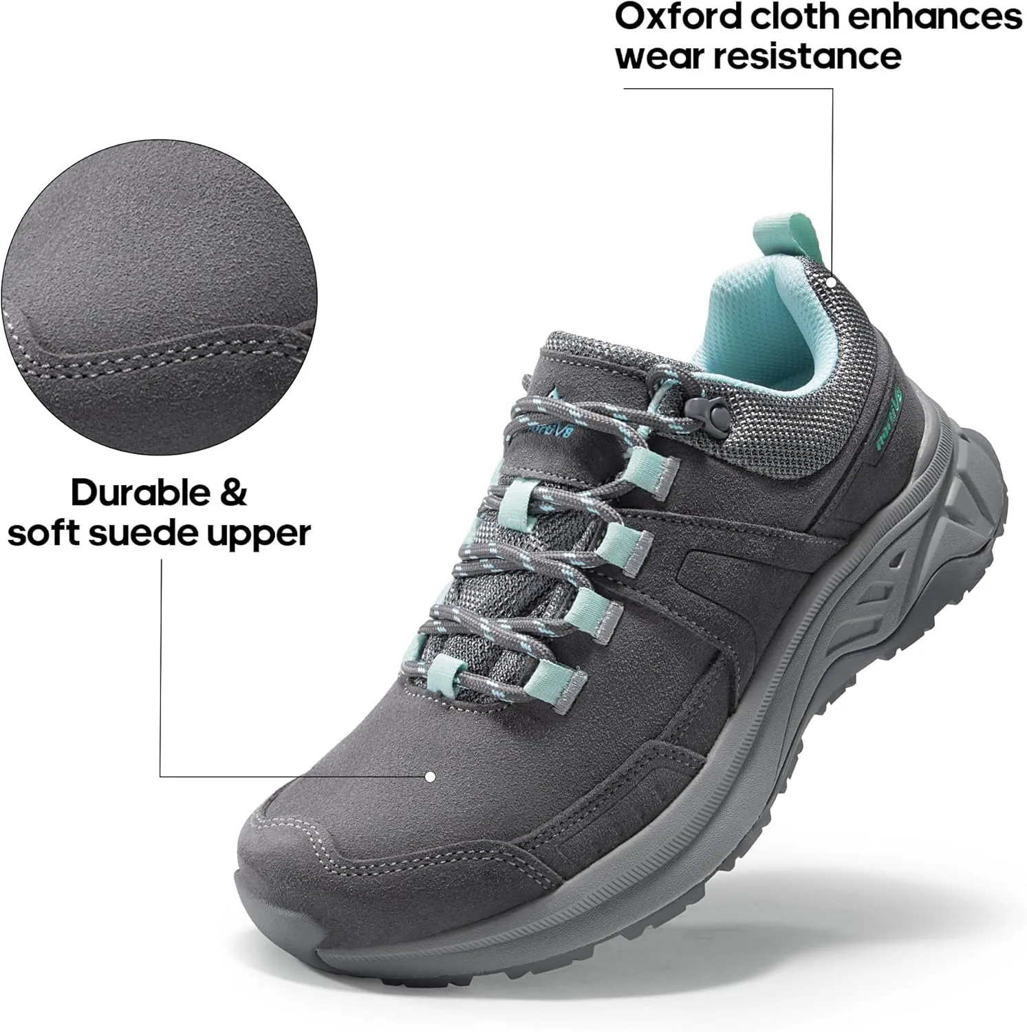 NORTIV 8 Women's Trails Shoes Outdoor Running Walking Hiking Shoes Comfortable Tennis Sneakers