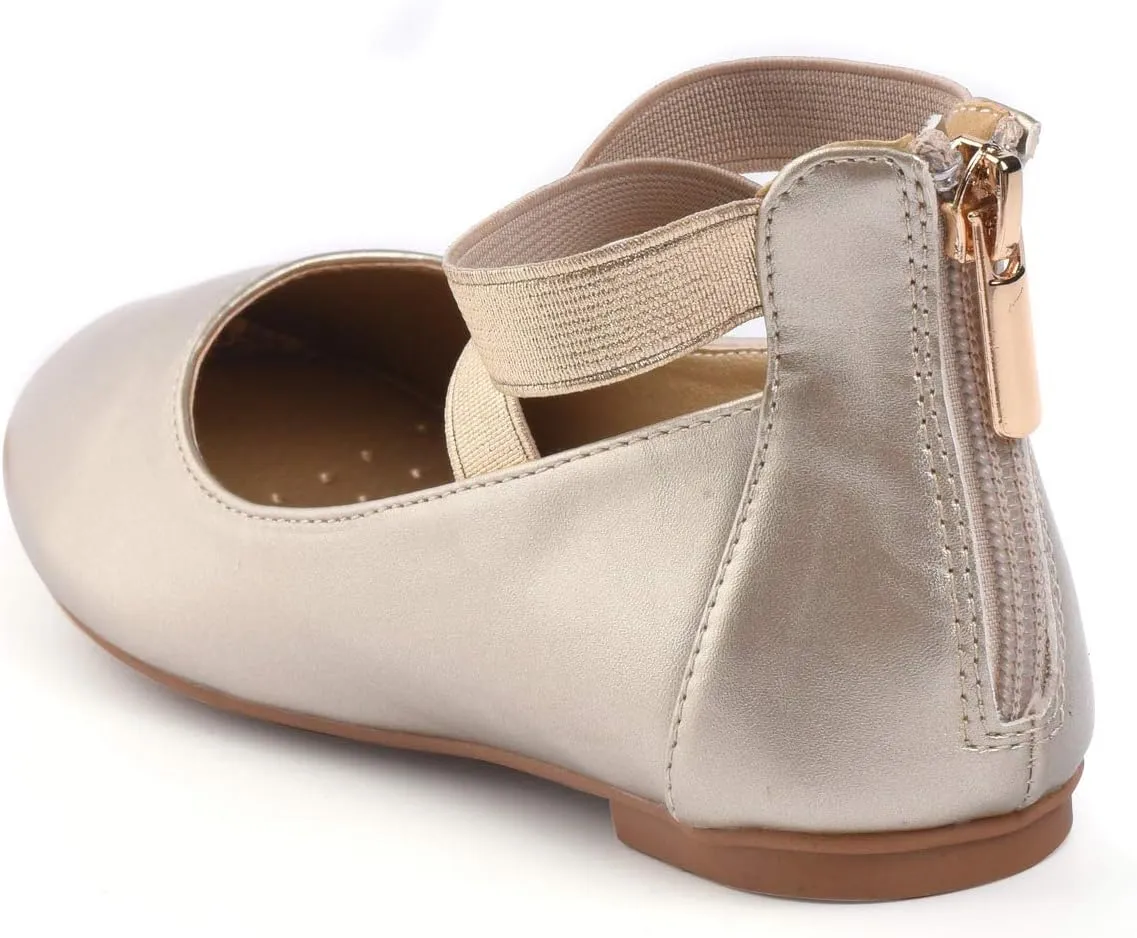 Nova Utopia Toddler Little Girls Dress Ballet Ankle Strap Flat Shoes