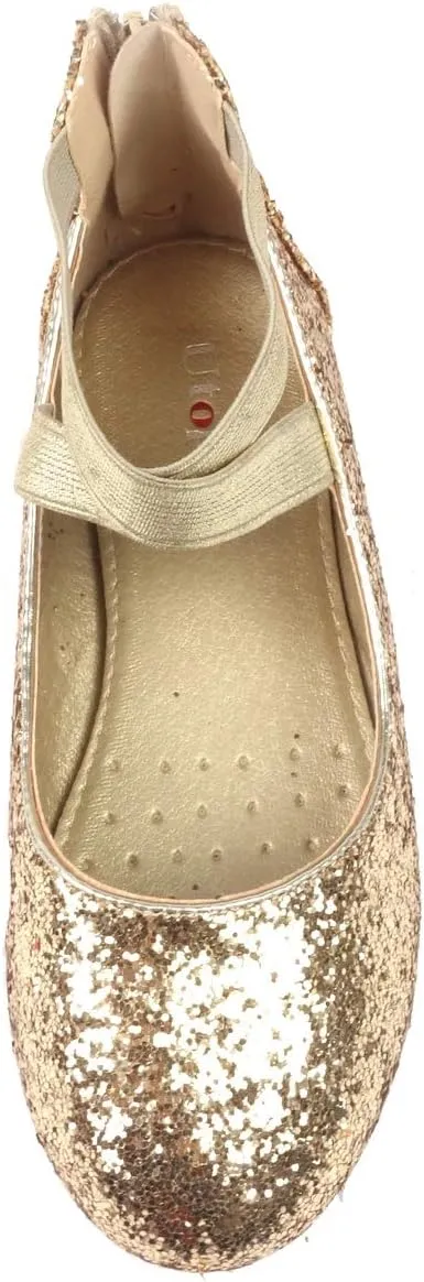 Nova Utopia Toddler Little Girls Dress Ballet Ankle Strap Flat Shoes