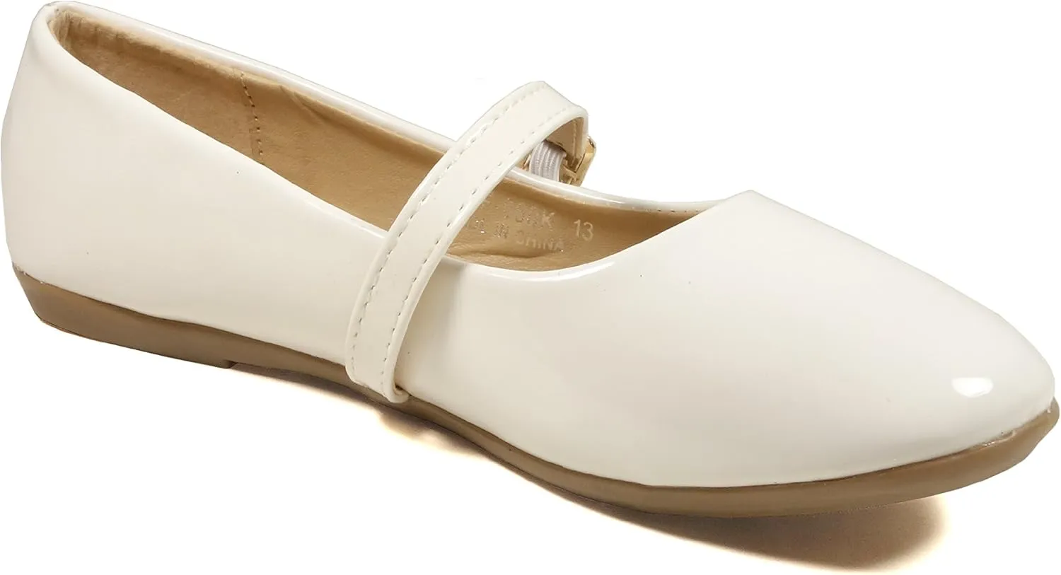 Nova Utopia Toddler Little Girls Dress Ballet Mary Jane Bow Flat Shoes