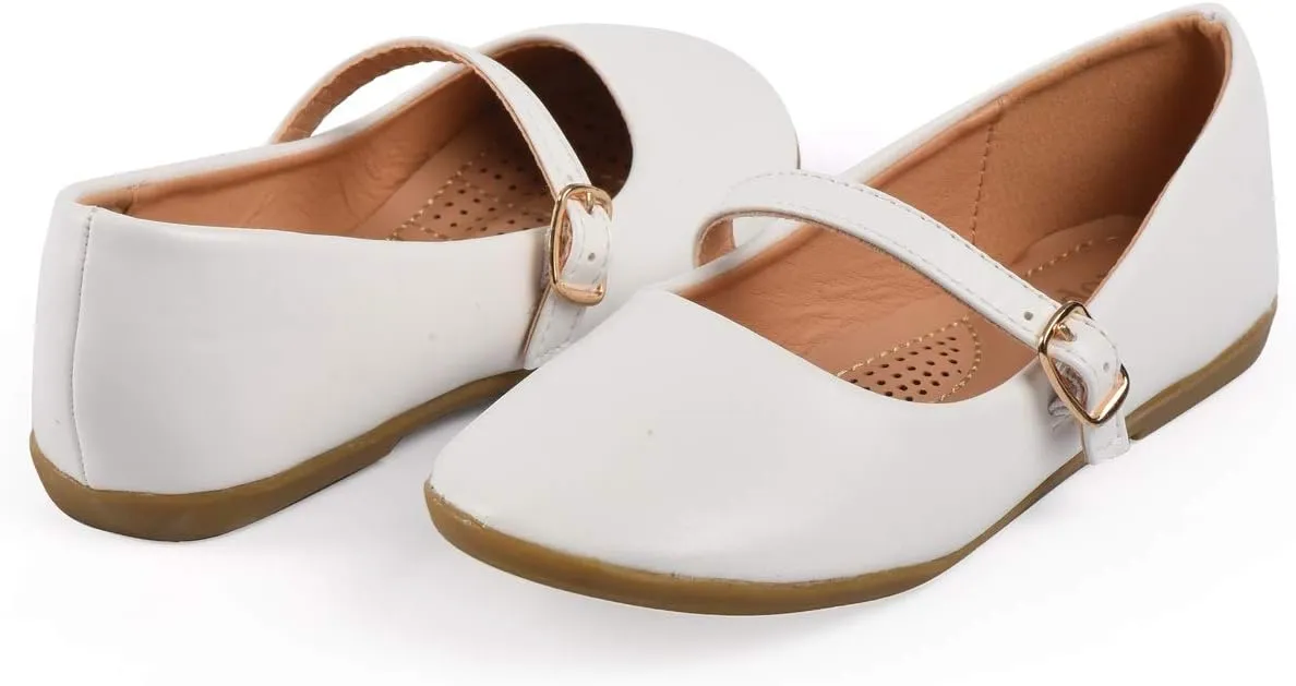Nova Utopia Toddler Little Girls Dress Ballet Mary Jane Bow Flat Shoes