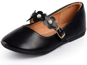 Nova Utopia Toddler Little Girls Flower Girl Dress Ballet Mary Jane Bow Flat Shoes