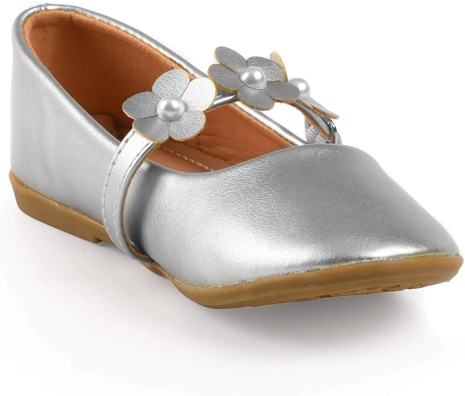 Nova Utopia Toddler Little Girls Flower Girl Dress Ballet Mary Jane Bow Flat Shoes
