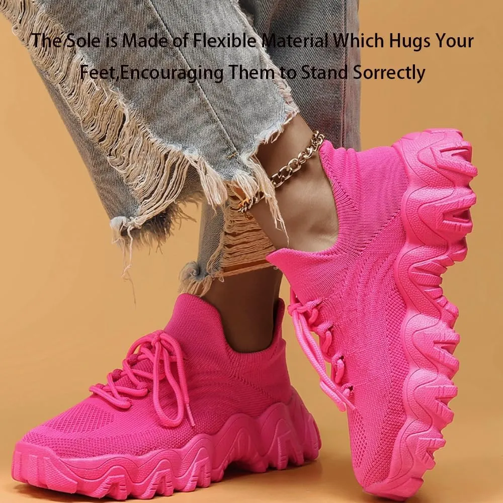 Nurse Babe Shoes for Nurses Women, Mesh Breathable Non-Slip Lightweight Casual Shoes