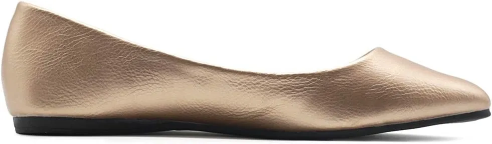 Ollio Women's Ballet Shoe Comfort Basic Light Multi Color Flat