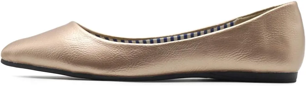 Ollio Women's Ballet Shoe Comfort Basic Light Multi Color Flat