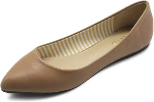 Ollio Women's Ballet Shoe Comfort Basic Light Multi Color Flat