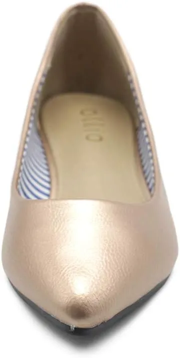 Ollio Women's Ballet Shoe Comfort Basic Light Multi Color Flat