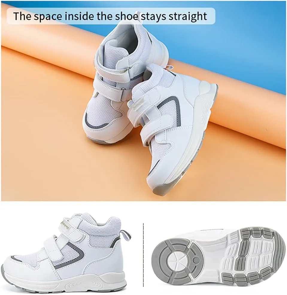 Orthopedic Shoes for Toddlers and Kids,High-top Corrective Sneakers for Boys and Girls with Arch and Ankle Support,Non-Slip Soles