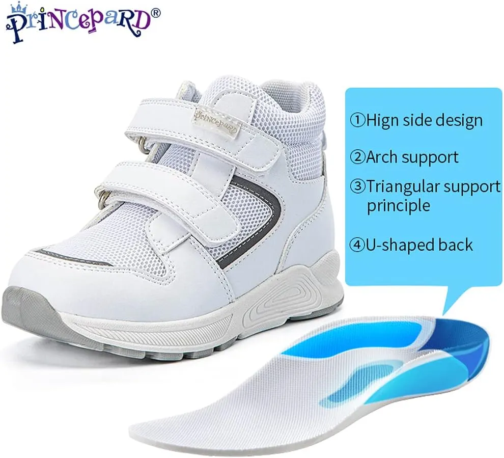 Orthopedic Shoes for Toddlers and Kids,High-top Corrective Sneakers for Boys and Girls with Arch and Ankle Support,Non-Slip Soles