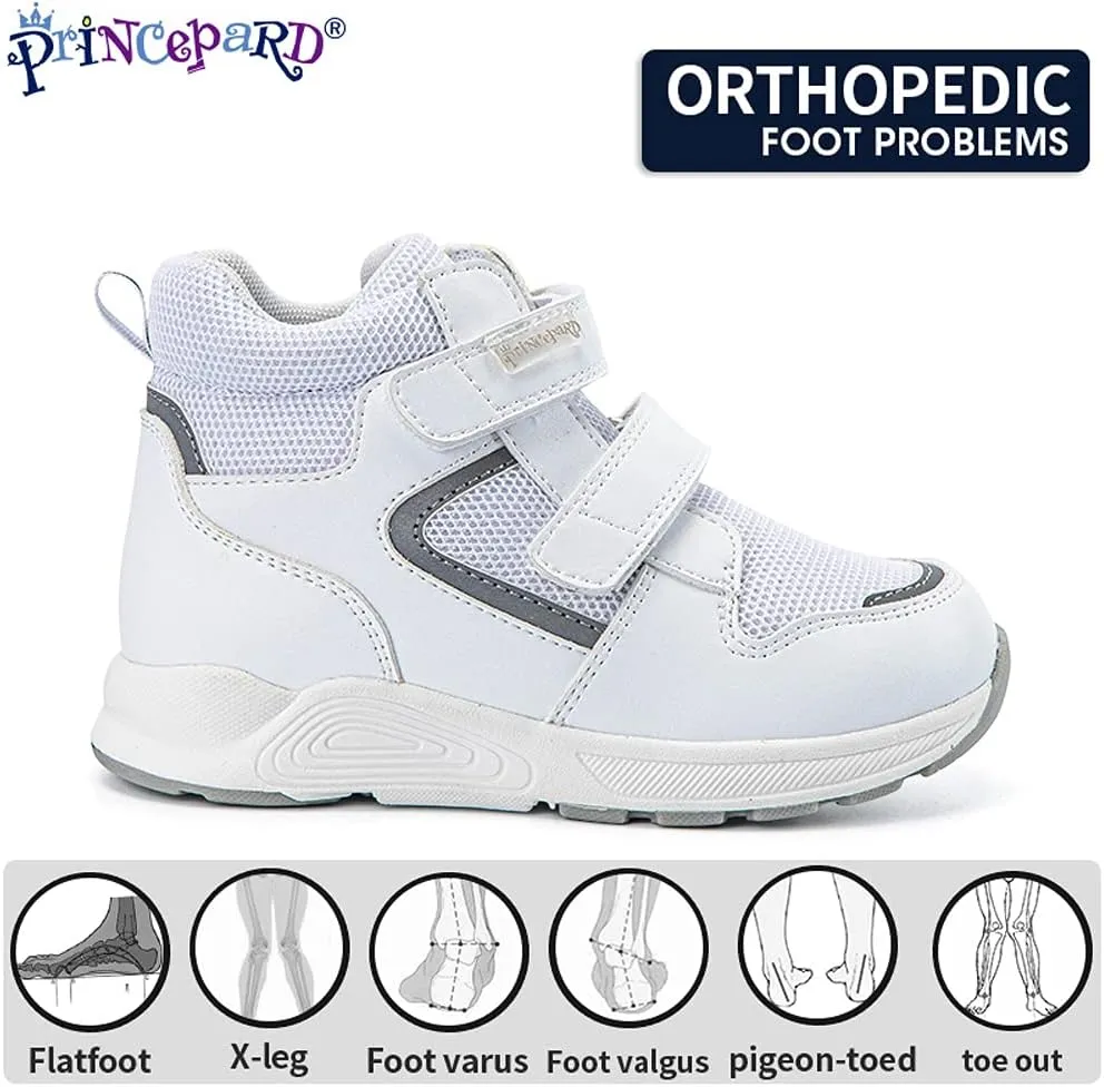 Orthopedic Shoes for Toddlers and Kids,High-top Corrective Sneakers for Boys and Girls with Arch and Ankle Support,Non-Slip Soles