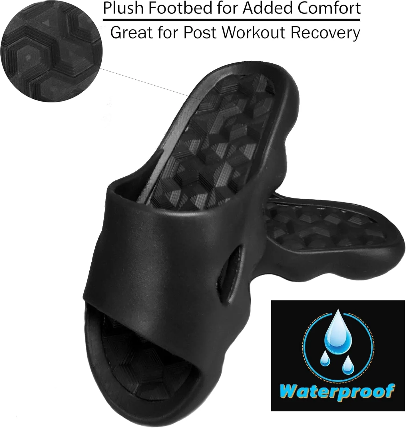 PARKERS Comfortable Stylish Unisex Men's Women's Slides indoor outdoor ultralight non-slip arch support washable recovery sandals