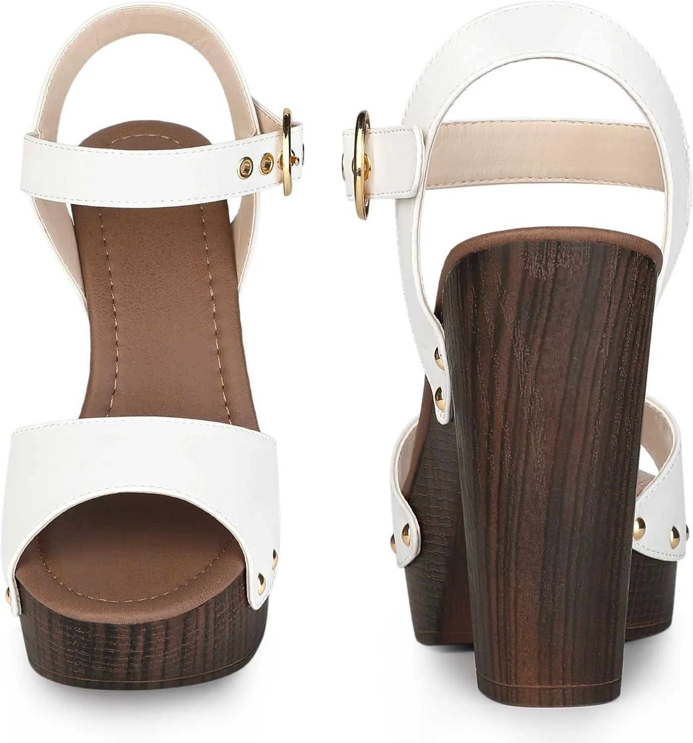 Perphy Platform Heels Slingback Chunky High Heel Sandals for Women