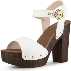 Perphy Platform Heels Slingback Chunky High Heel Sandals for Women