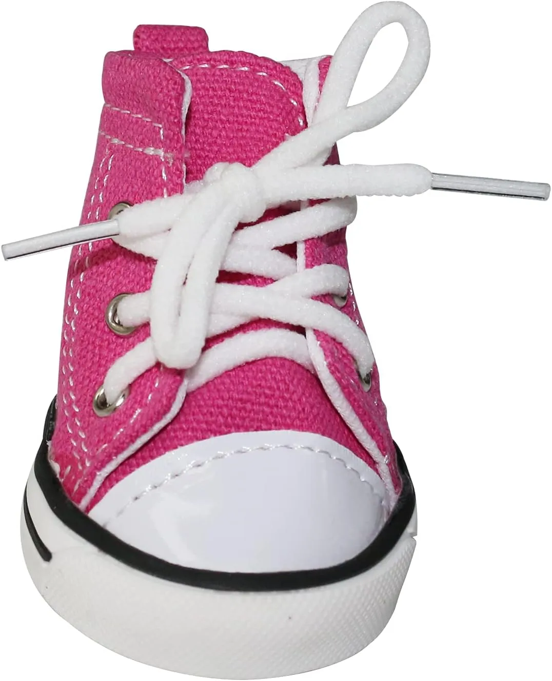 Pet Dog Shoes,4pcs Puppy Canvas Sport Shoes Sneaker Boots, Non Slip Causal Shoes Dog & Cat Paw Protective Cover for Outdoor Walking, Sports and Hot Pavement, #3 Pink