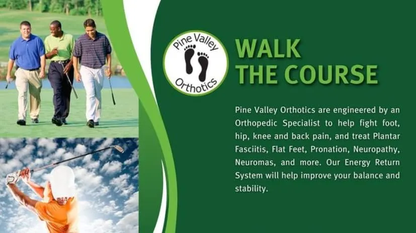 Pine Valley's Golf Orthotic Shoe Inserts for Men Orthopedic Support Shoe Insoles | Give Comfort & Relief from Flat Feet, High Arch, Achilles Heel & Heel Spurs,Treatment for Plantar Fasciitis (13)