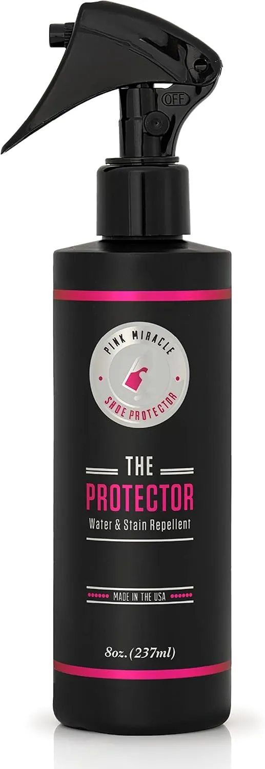 Pink Miracle The Protector Water and Stain Fabric Guard Repellent Spray for Shoes