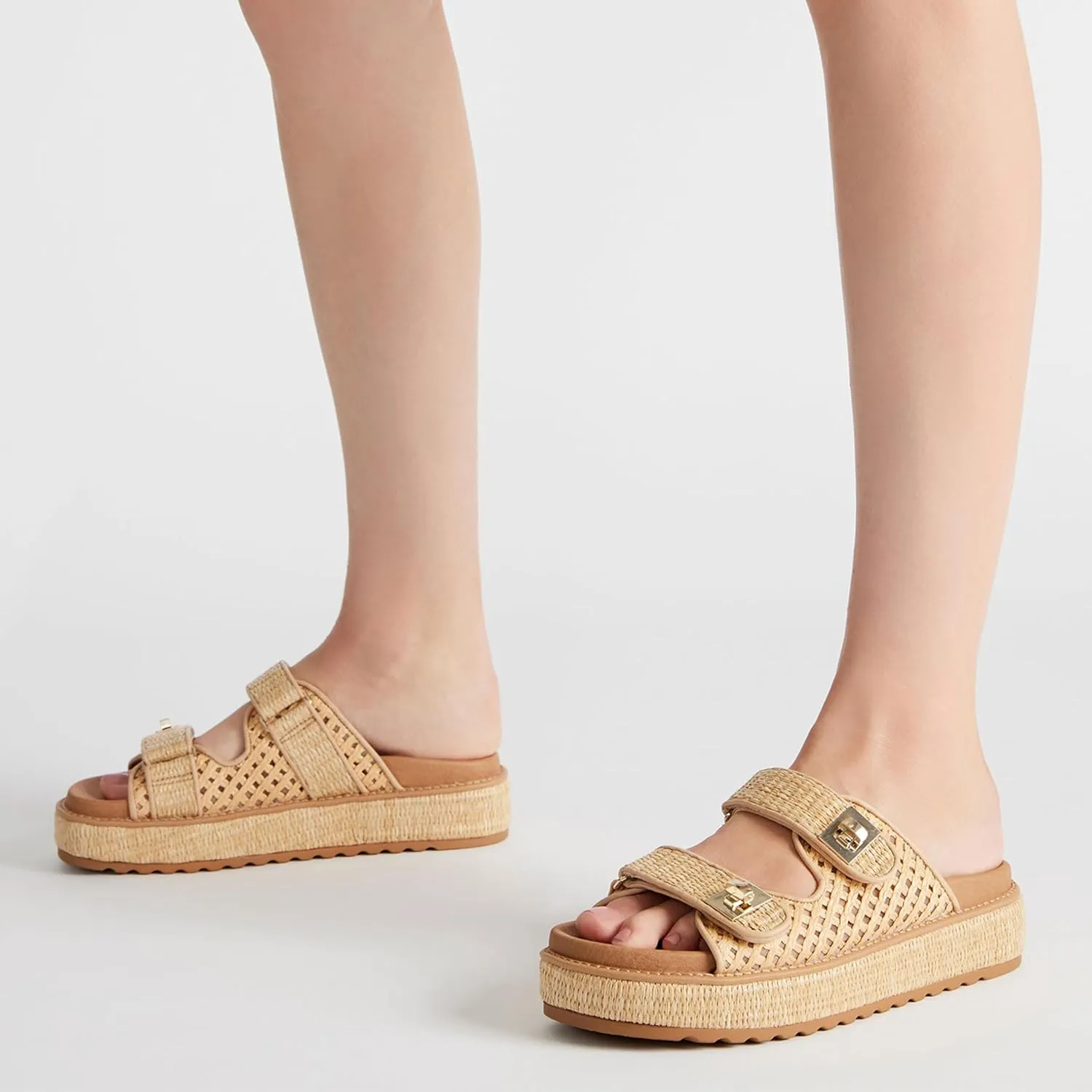 Platform Sandals for Women Cute and Casual Buck Open Toe Shoes for Comfortable All-Day Wear