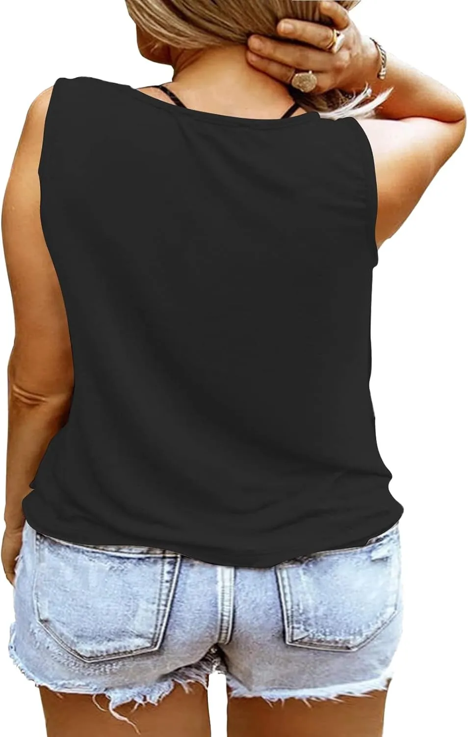 Plus Size Smooth As Tennessee Whiskey Shirt Women Ring Hole Sleeveless Sexy V-Neck Country Music Tank Top Tshirt