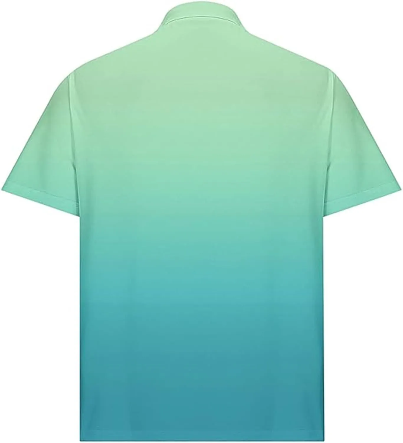 Polo Shirts for Men Short Sleeve Button Down Collar Gradient Color Golf Tees Casual Business Work Summer Tennis Tops