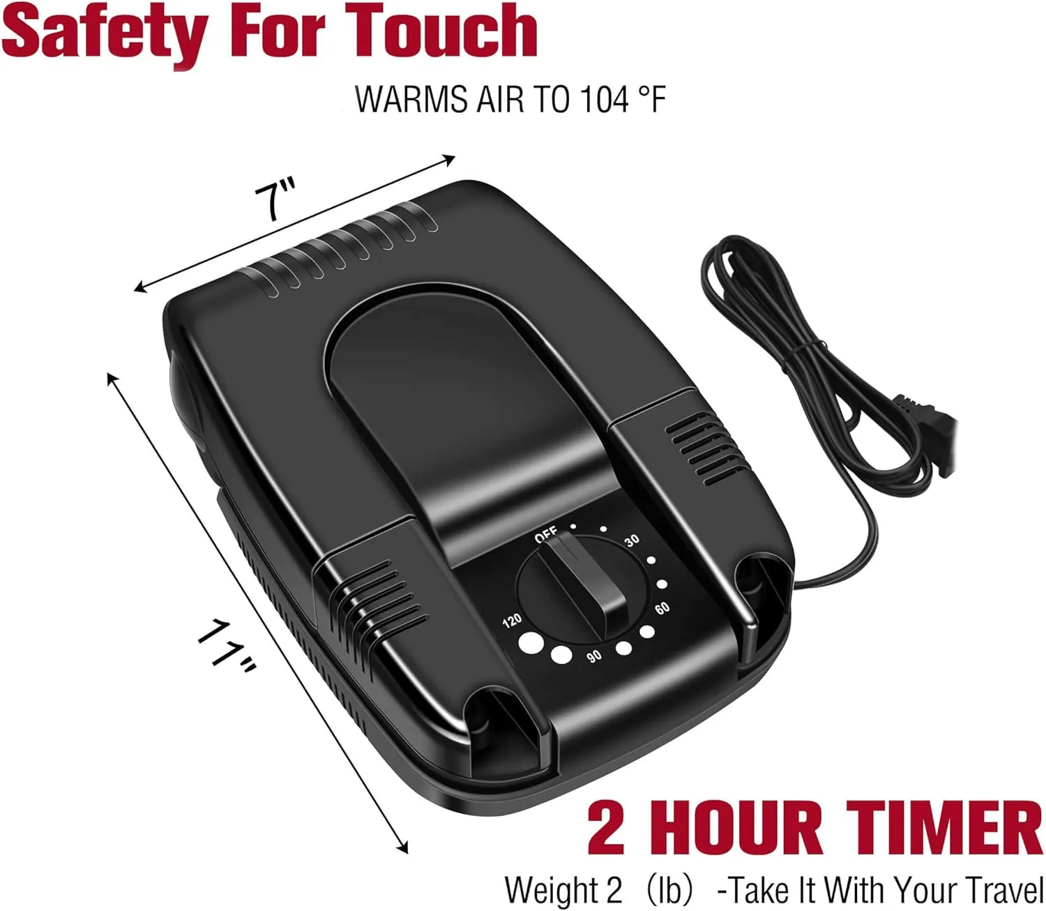 Portable Electric Shoes Boots Dryer and Warmer with Folding and Drying Adjustable Rack
