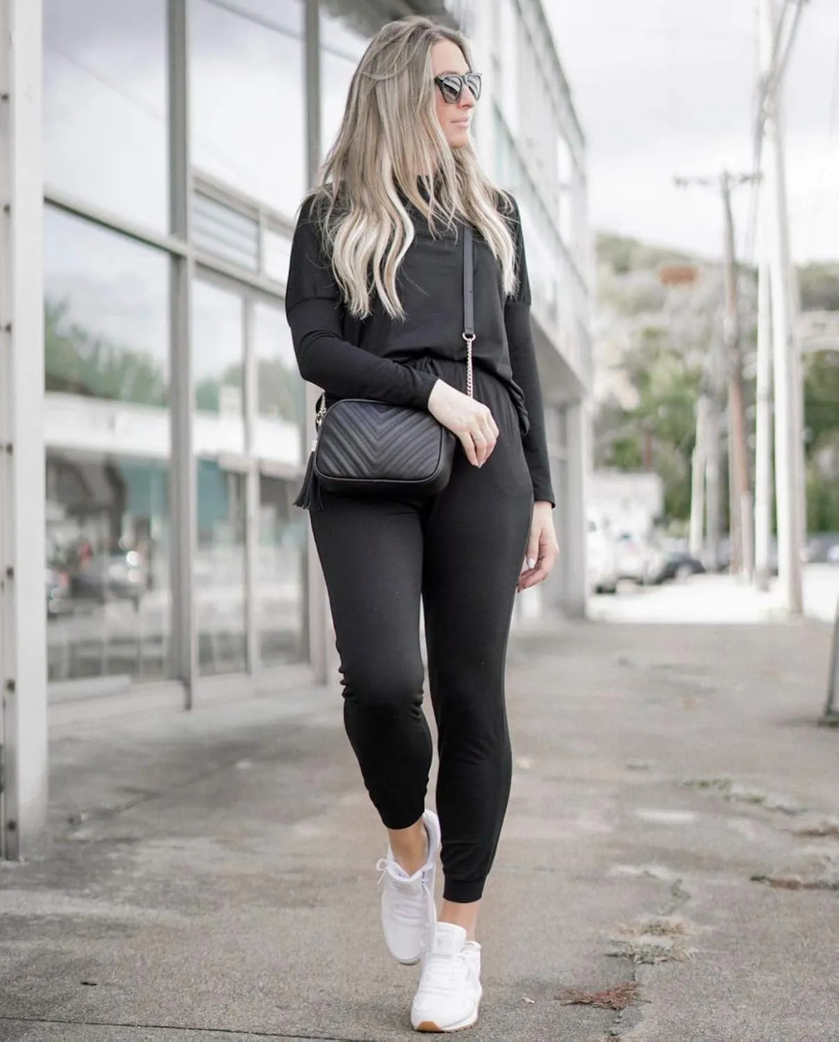 PRETTYGARDEN Women's Spring Fall 2 Piece Lounge Outfit Long Sleeve Crewneck Pullover Tops High Waisted Pants Set Tracksuit