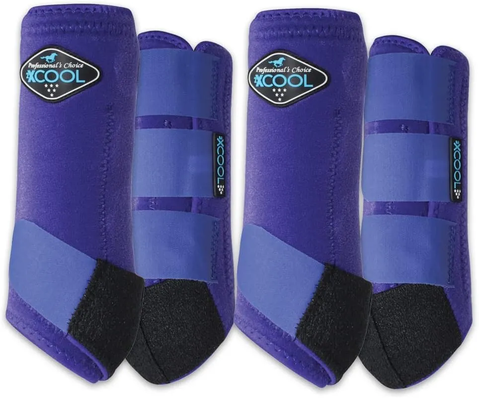 Professional's Choice 2XCOOL Sports Medicine Horse Boots | Protective & Breathable Design for Ultimate Comfort & Durability in Active Horses | Value 4 Pack | Small, Medium, Large