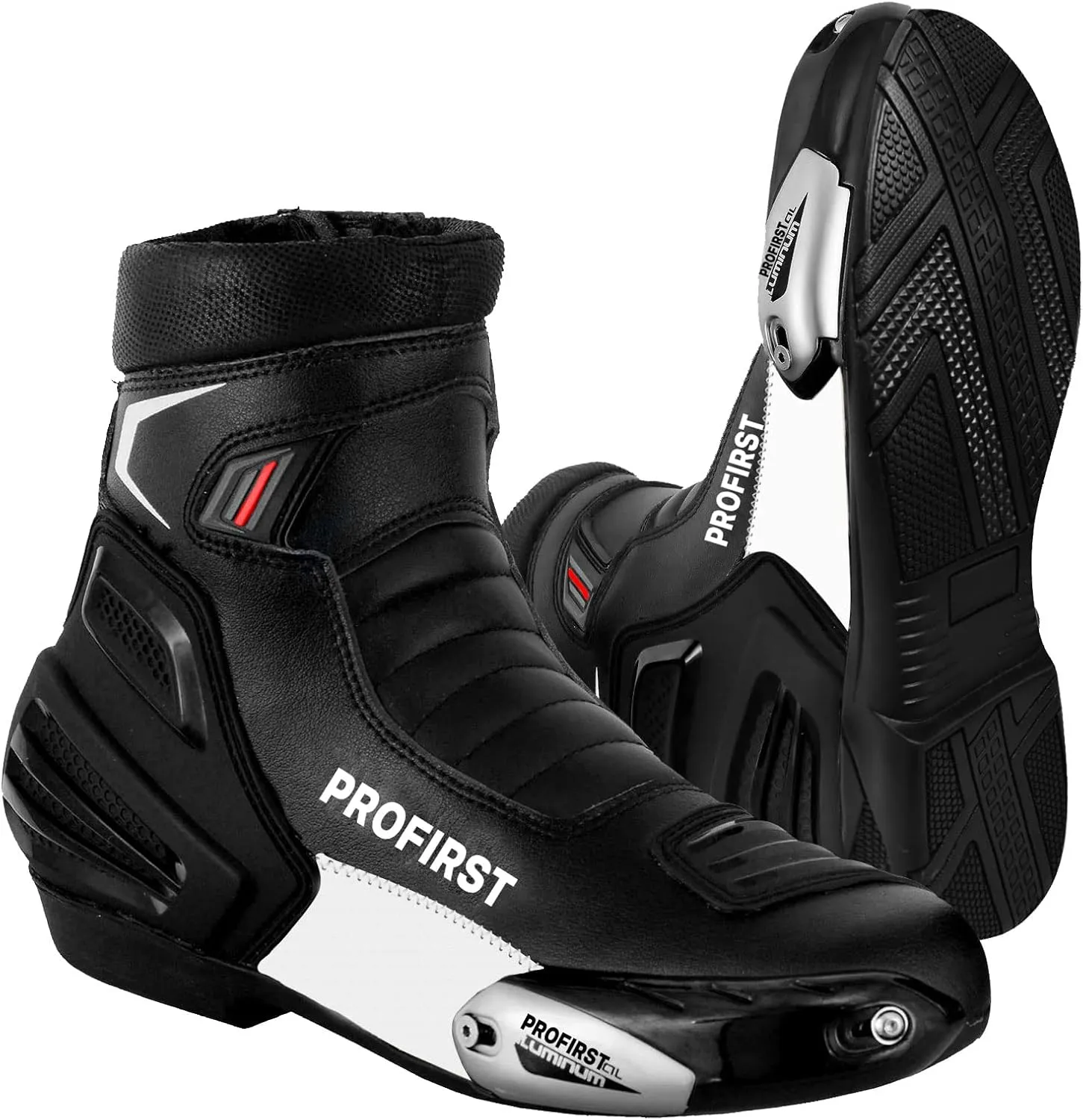 PROFIRST Waterproof Motorbike Boots Motorcycle Armoured Short Ankle Shoes Crash Protection Protective Comfortable Racing Touring Sports Safety