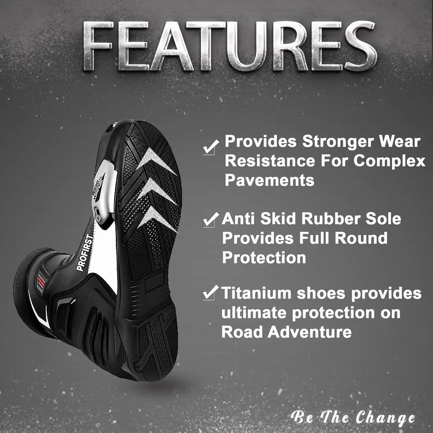 PROFIRST Waterproof Motorbike Boots Motorcycle Armoured Short Ankle Shoes Crash Protection Protective Comfortable Racing Touring Sports Safety
