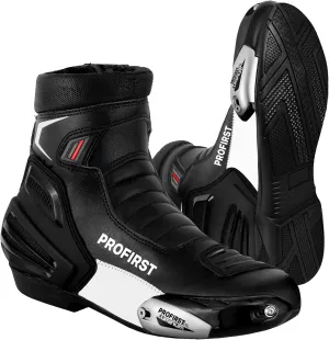PROFIRST Waterproof Motorbike Boots Motorcycle Armoured Short Ankle Shoes Crash Protection Protective Comfortable Racing Touring Sports Safety