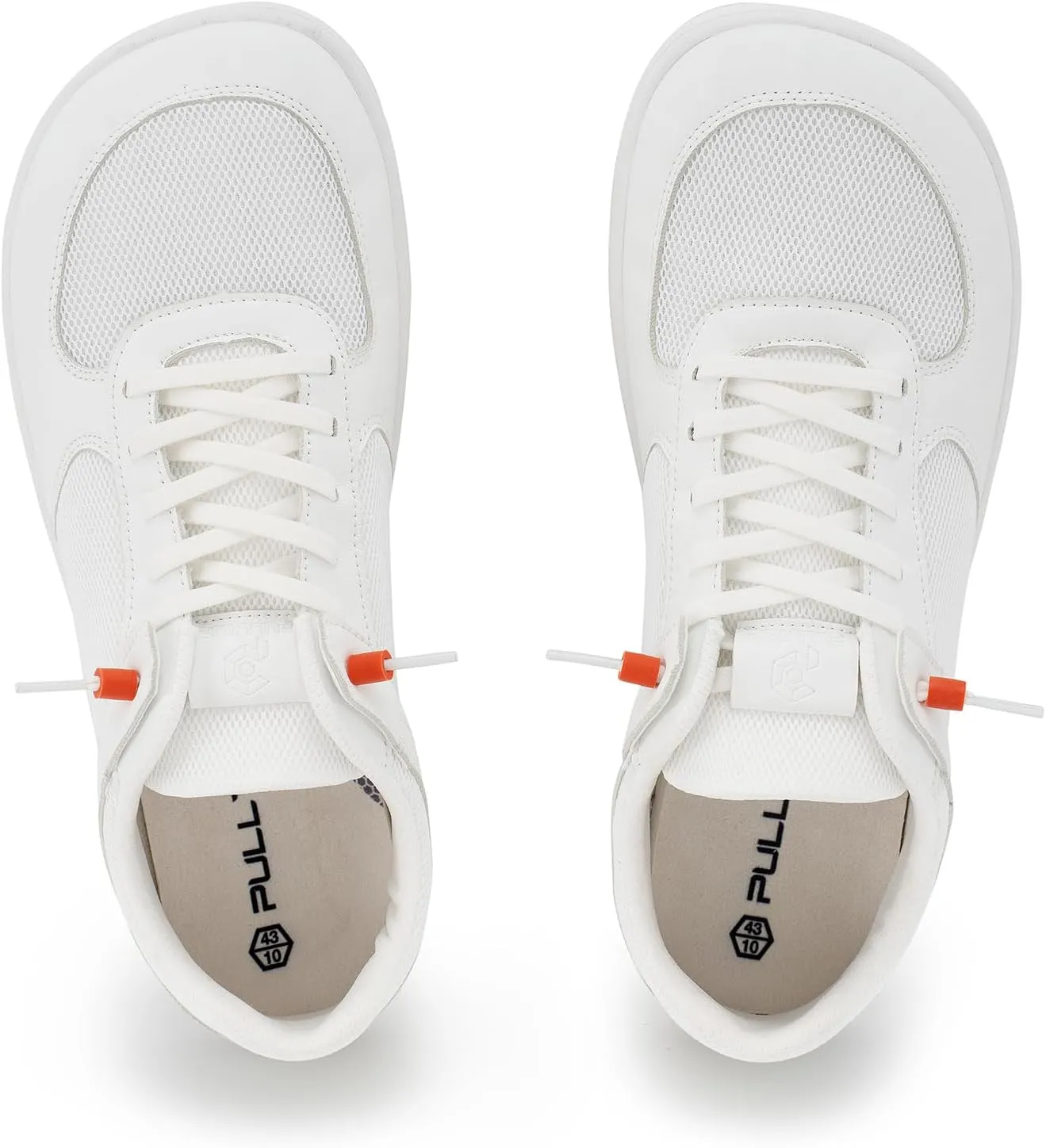 Pulltop Barefoot Wide Toe Box Shoes for Men - Minimalist Barefoot Dress Shoes Sneakers Zero Drop Slip on Walking Non Slip Shoes for Men