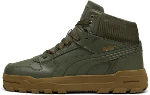 PUMA Men's Rebound Abrupt Mid Shoes, Dark Olive-Wild Willow-Bronze, 10