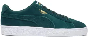 Puma Womens Basket Classic Velvet Lace Up Sneakers Shoes Casual - Green