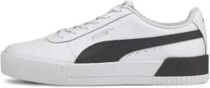 PUMA Women's Shoes Sneaker, White Black Silver, 8