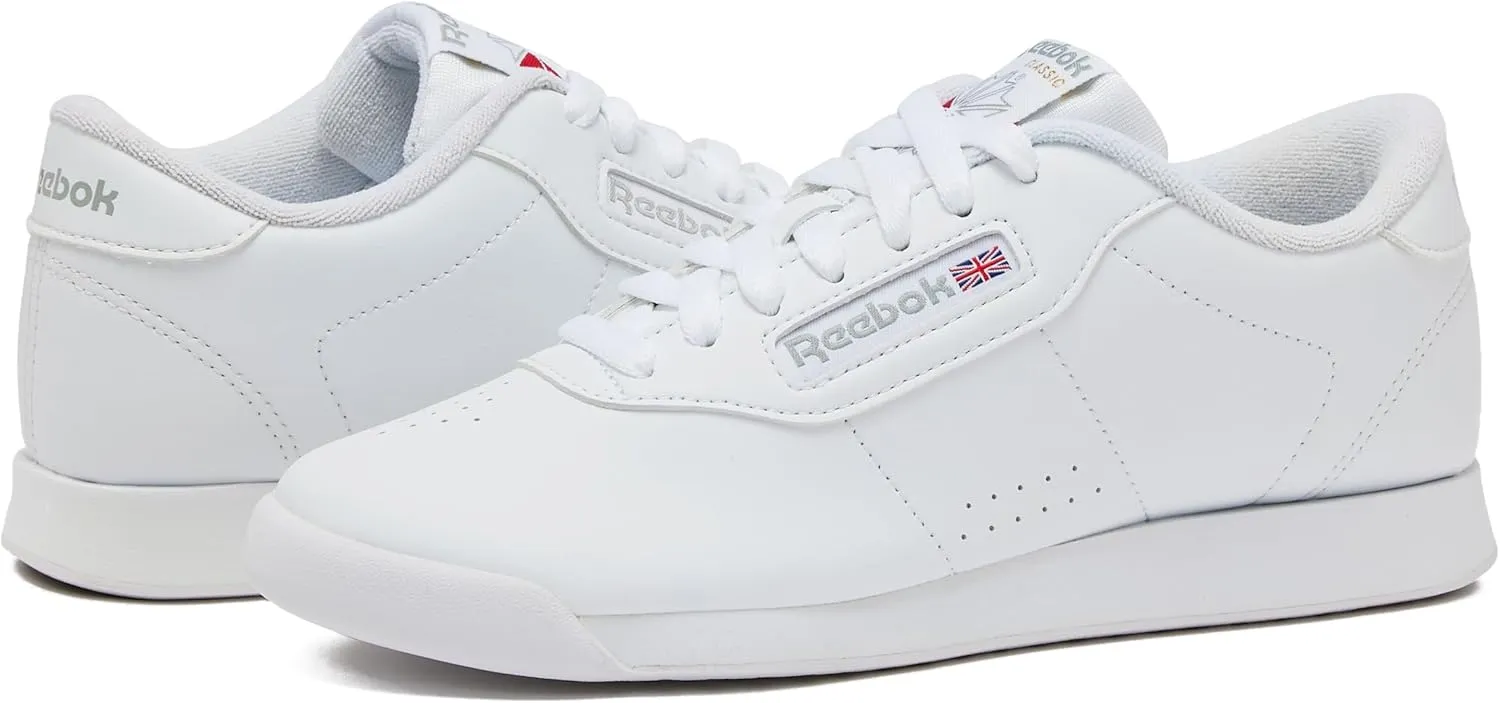 Reebok Women's Princess Sneakers, Comfortable Walking or Tennis Shoes