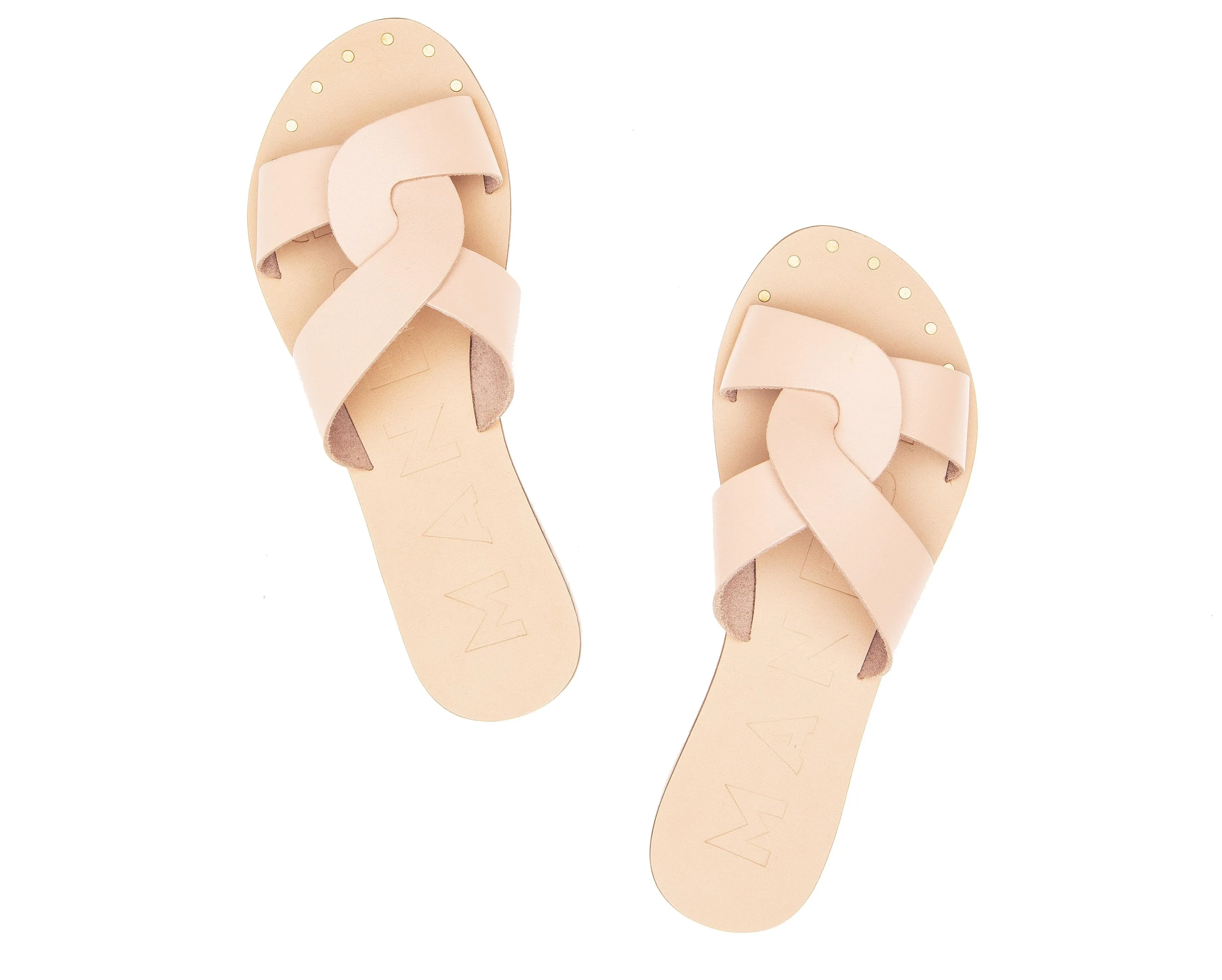 Reliable service - Ibiza Leather Sandals - Highly intuitive Pastel Rose