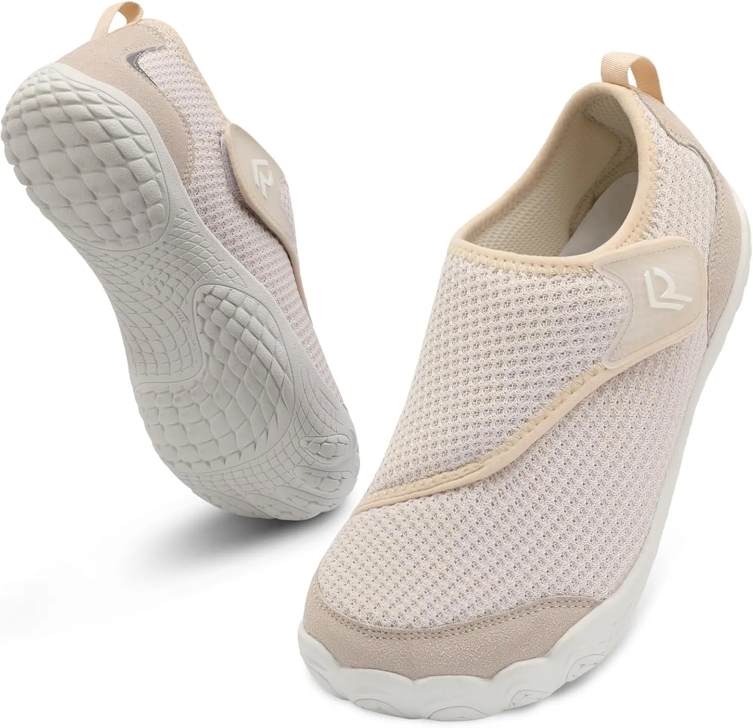 relxfeet Walking Shoes Women Men Wide Diabetic Shoes Adjustable Barefoot Shoes Zero Drop Lightweight Sneakers for Edema Swollen Feet Size 4-13