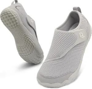 relxfeet Walking Shoes Women Men Wide Diabetic Shoes Adjustable Barefoot Shoes Zero Drop Lightweight Sneakers for Edema Swollen Feet Size 4-13