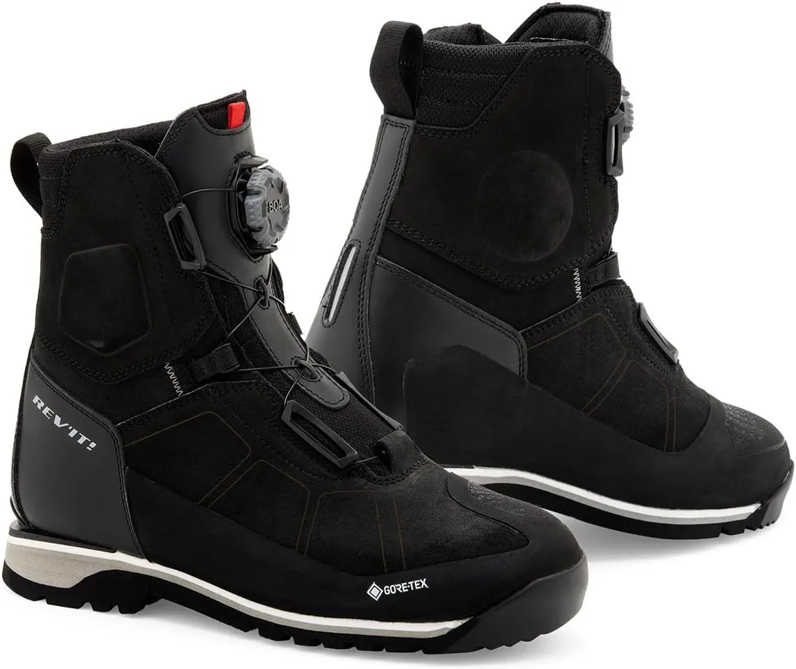 REV'IT! Men's Pioneer GTX Adventure Touring Motorcycle Boots (Black - 44)