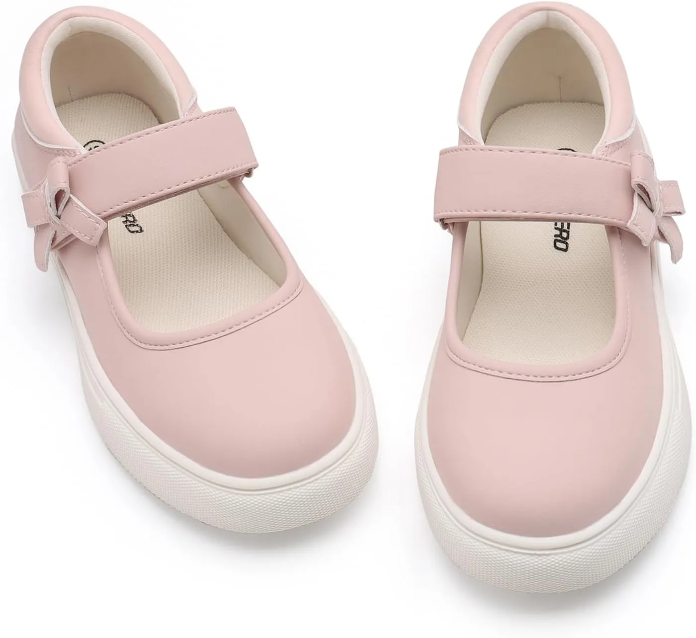 Rihero Girls Sneakers Kids School Uniform Mary Jane Shoes Casual Walking Shoes for Toddler Little Big Kids