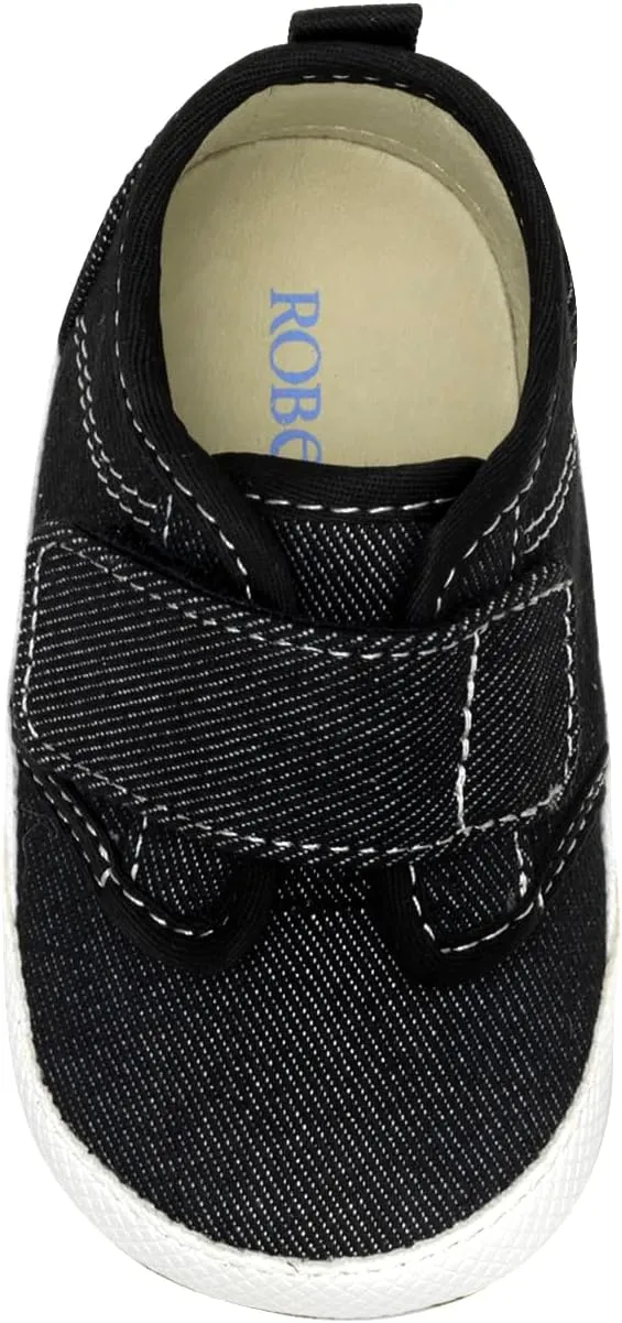 Robeez Baby Boys and Unisex First Kicks Slip Resistant Shoes & Sneakers for Infant and Toddler