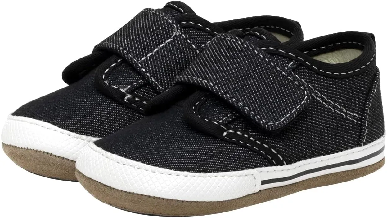 Robeez Baby Boys and Unisex First Kicks Slip Resistant Shoes & Sneakers for Infant and Toddler